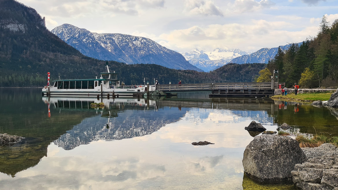 solarboot altausseer see mit dachstein