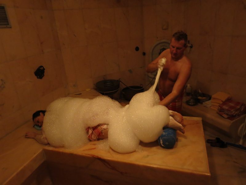 schaum beim hamam im hochschober