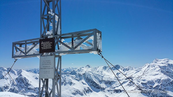 Gasteinertal gipfel am kreuzkogel im winter