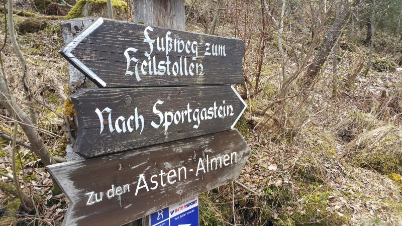 Wanderweg zum Heilstollen Gastein