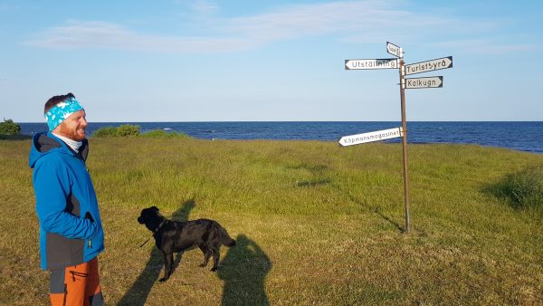 Smygehamn Parkplatz Trelleborg TT Line am Strand