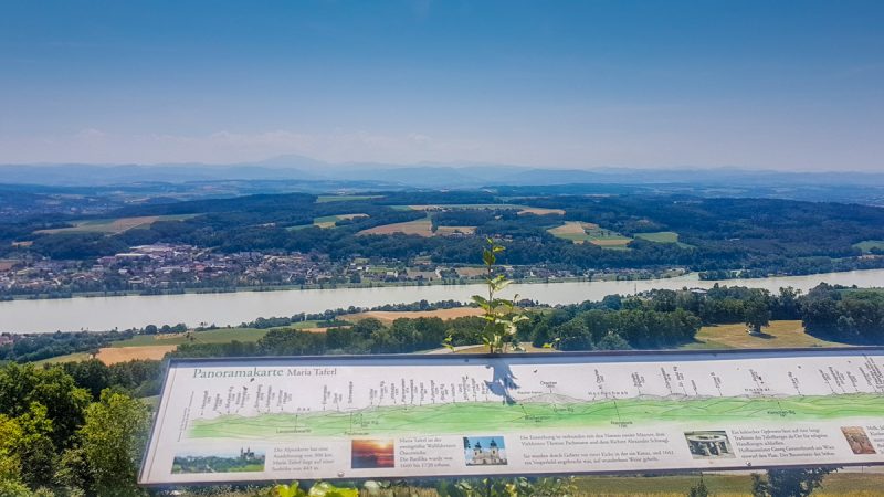 Donau bei Maria taferl ausblick