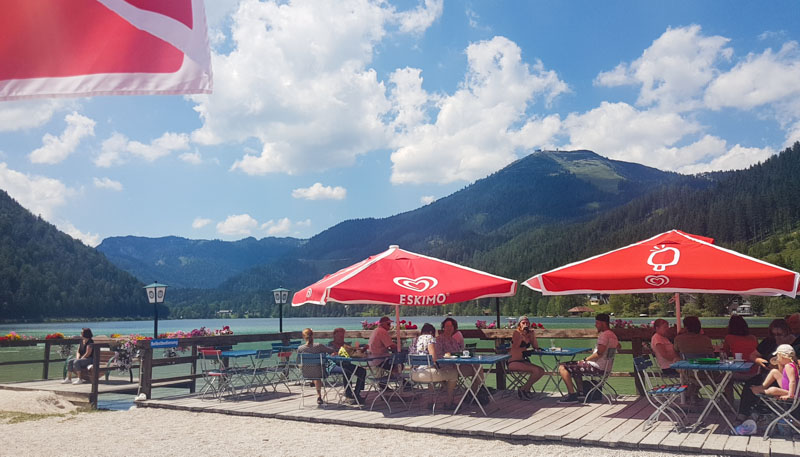 terrasse strandbuffet erlaufsee