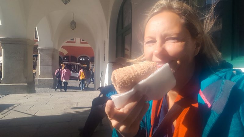 Trdelnik in Krumau essen