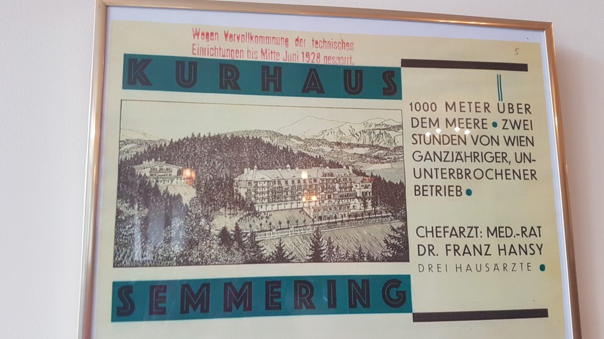 Werbung für das Kurhaus Semmering Grand Semmering