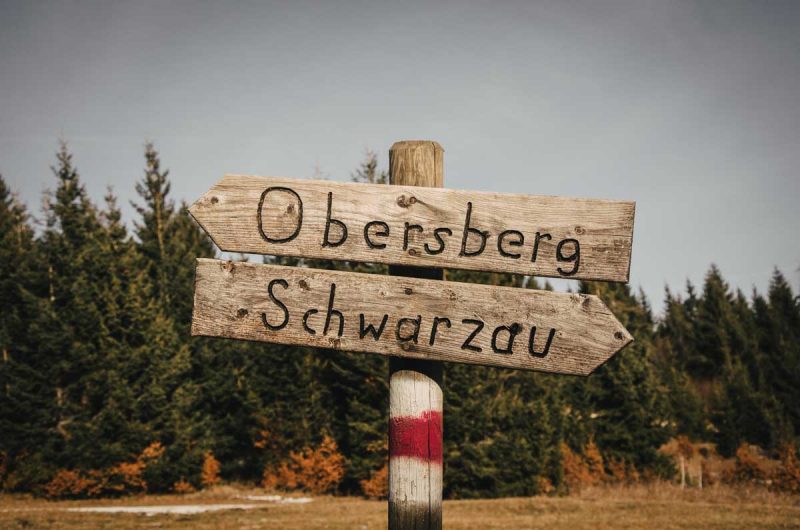 Schilder Wanderung Obersberg