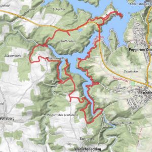 route wandern ottensteiner stausee