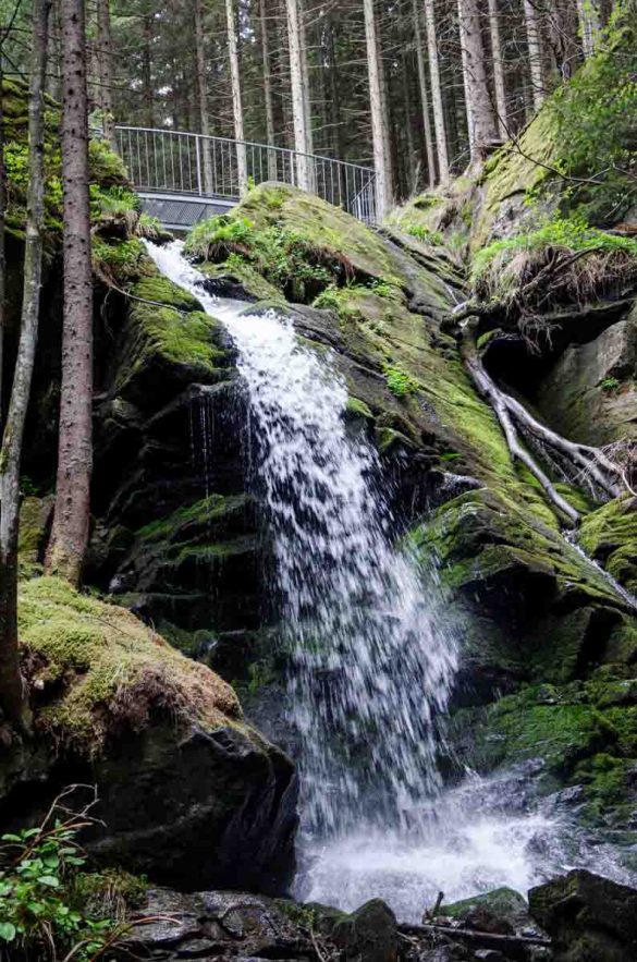Wasserfall beim Wildwasserpfad Mariensee