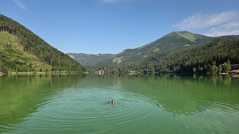 morgenbad am erlaufsee
