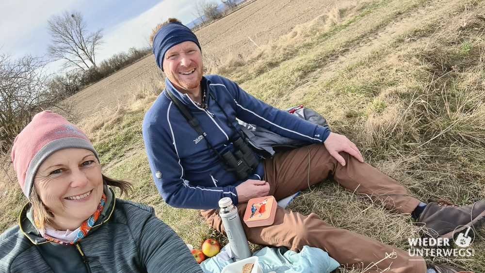 Jause auf der Heide Wanderung Rohrendorf