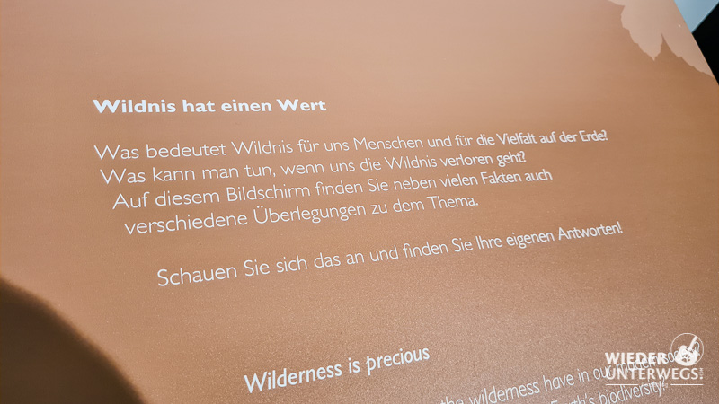 Wildnis hat einen Wert heutzutage. haus der wildnis lunz