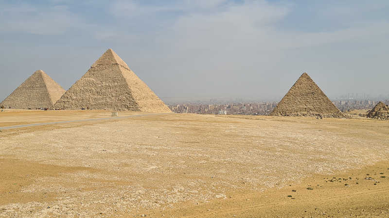 alle drei gizeh pyramiden