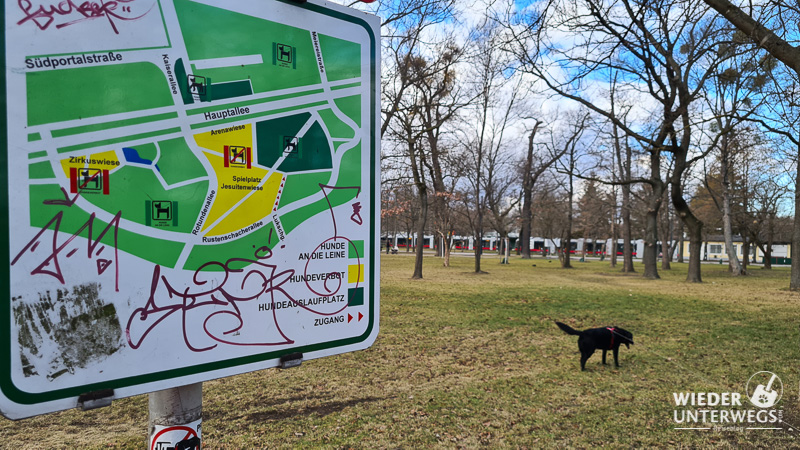 Hunde Info Tafel Prater