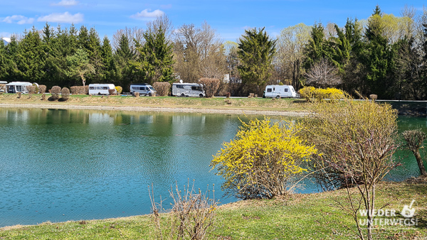 campingbus am camping murinsel frühling