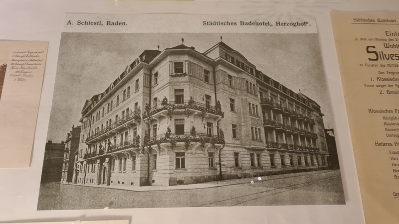 altes Foto vom Herzoghof in Baden