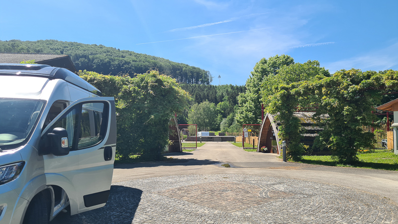 Einfahrtsbereich Camping PIelachtal