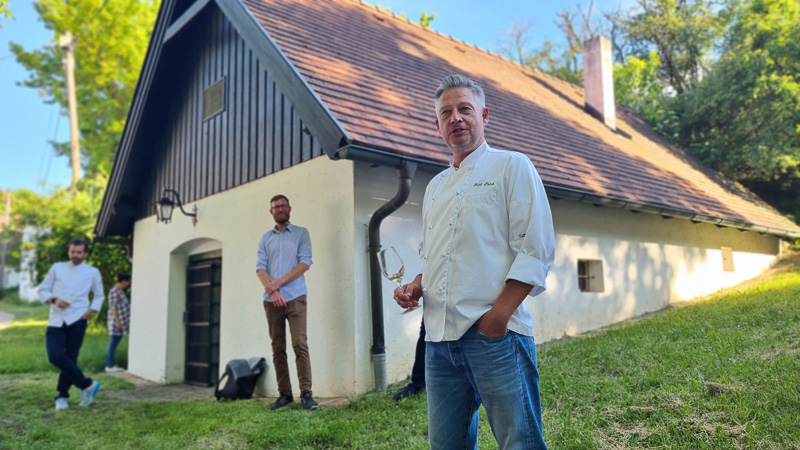 Köche und Winzer beim Kellergassen Kulinarium im Weinviertel 