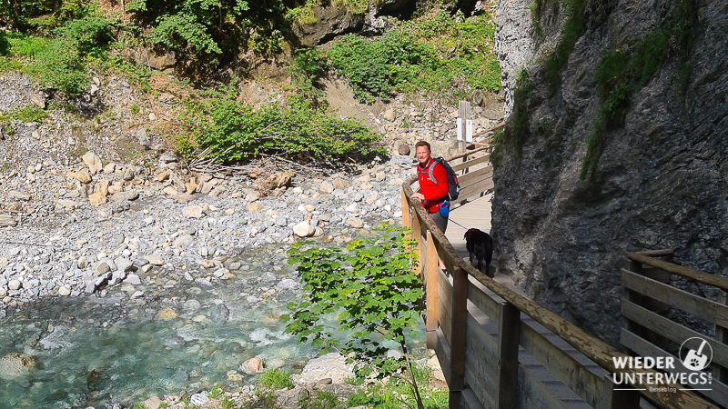 liechstensteinklamm wandern mit hund