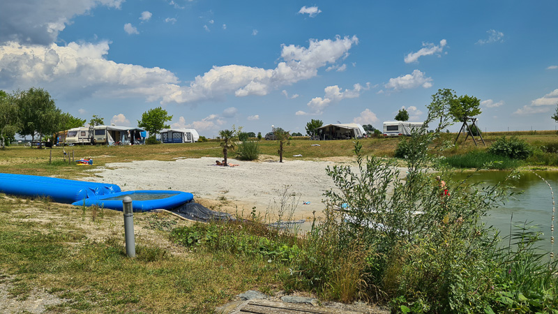 Strand mit Rutsche lutzmannsburg camping