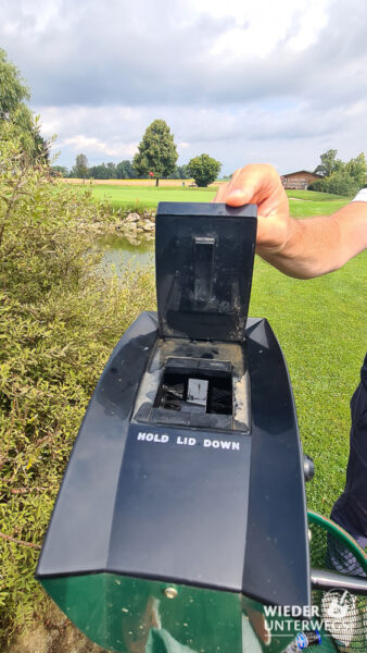waschmaschine für golfbälle golfplatz bad hall