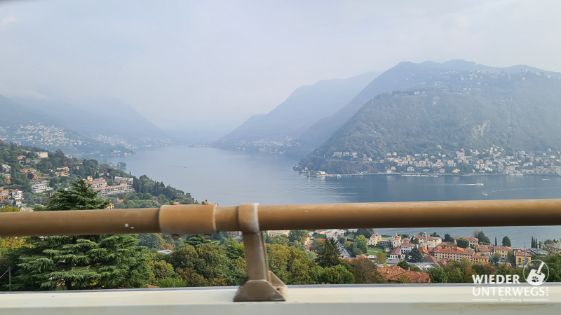 blick vom camper auf den Comosee