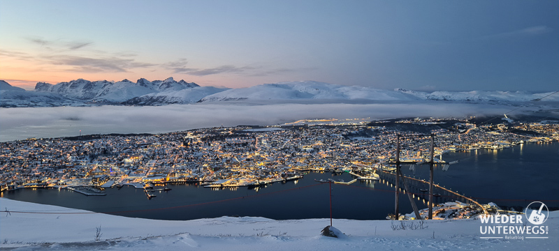 Tromsø Winter vom storsteinen aus
