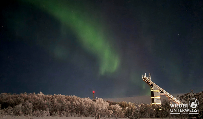 nordlicht Tromsø bei der flugschanze