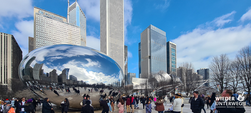 the bean winter sightseeing chicago