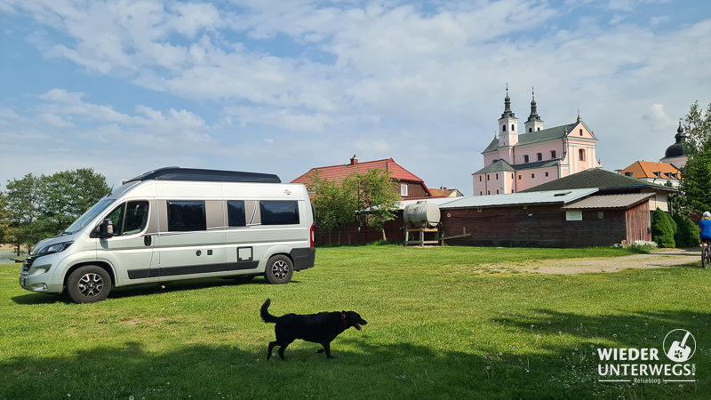 stellplatz u haliny beim kloster in wigry polen