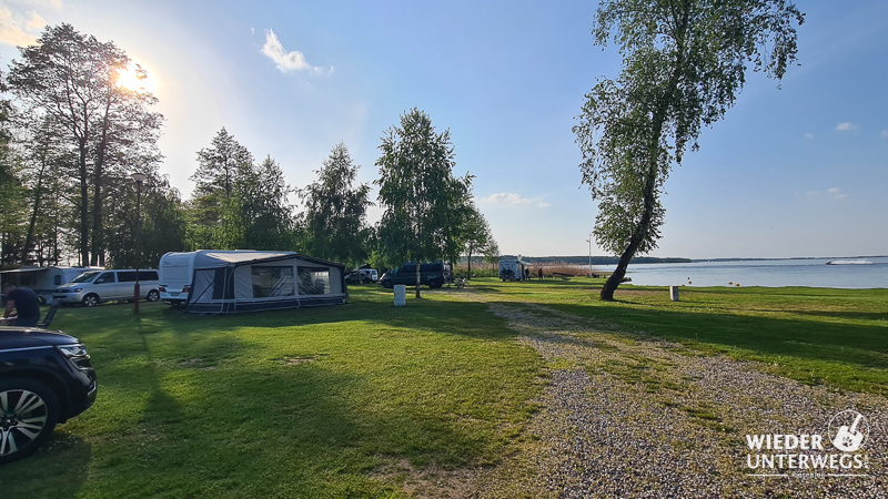 camping am see platz echo in polen