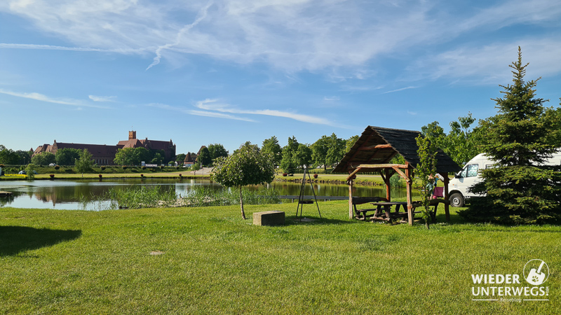 campingplatz mit aussicht auf marienburg polen malbork