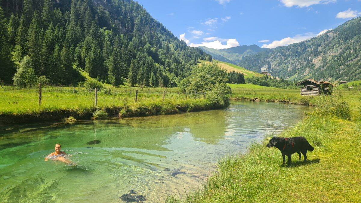 wildbaden ache großarl hüttschlag