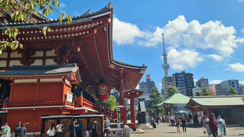 senso ji tempel und skytree tokyo
