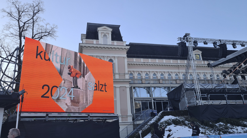 kurpark ischl plakat zur kulturhauptstadt eröffnung