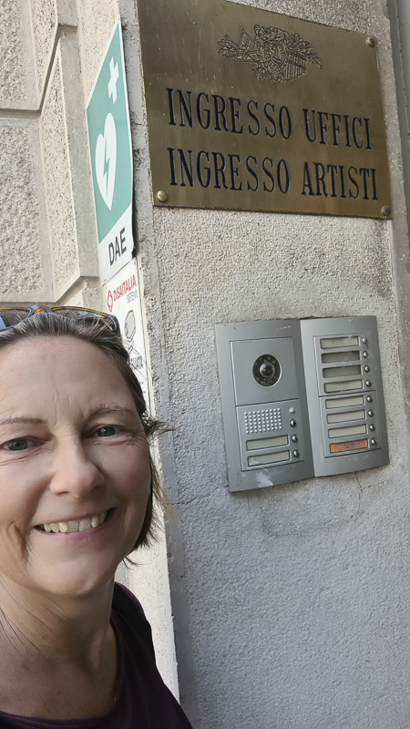 Bühneneingang Oper Cremona
