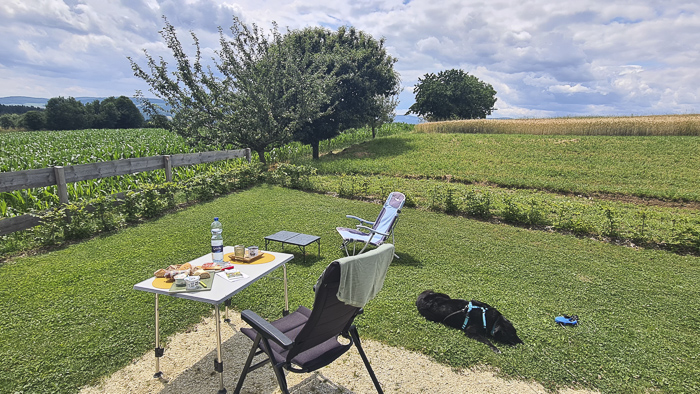 Campingplatz Wechselland Stellplatz mit Hund