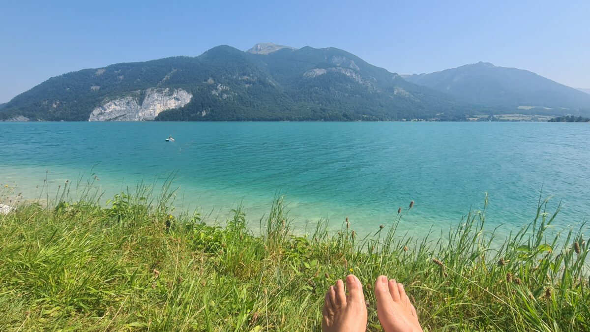 wolfgangsee badestopp