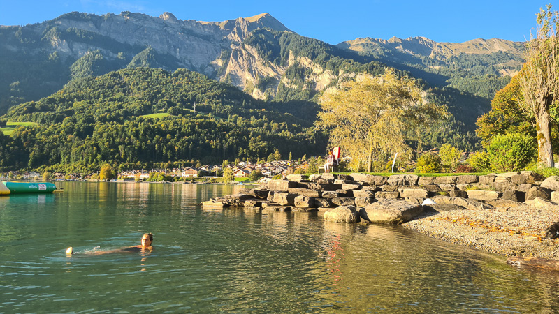 Camping Aareg Schwimmen