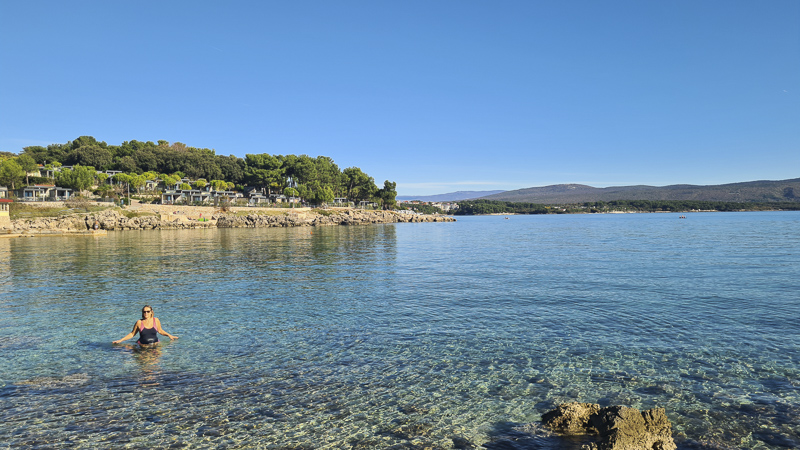 November Schwimmen Kroaiten Krk Camping Kk Jezevac