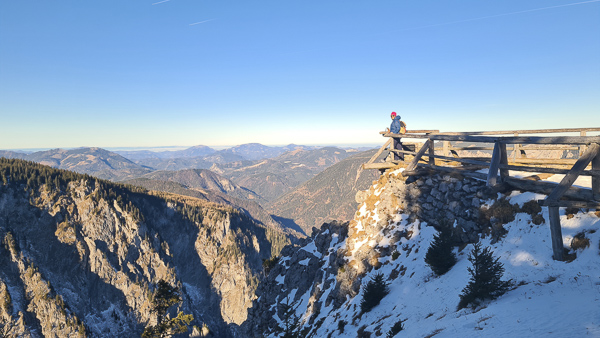 Höllentalausblick Rax im Winter
