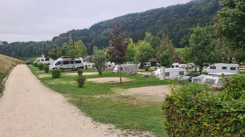 terrasse camping mondseeland