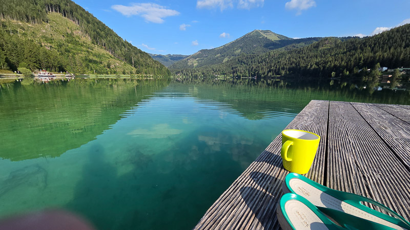 Morgenkaffee am Erlaufsee