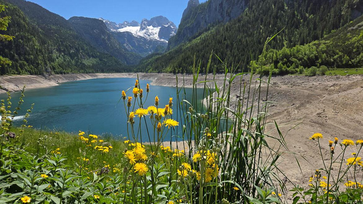 Traumschön, aber (noch) halbleer: Der Gosausee im Frühling