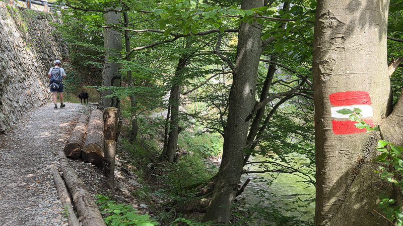 flusswanderweg markierung höllental