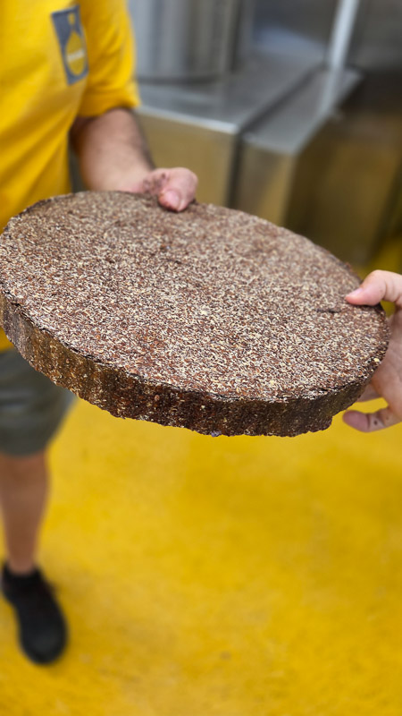 Presskuchen Leinsamen