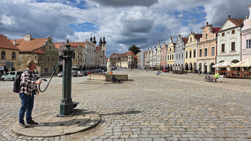 prachtvolle giebelhäuser Telč UNESCO