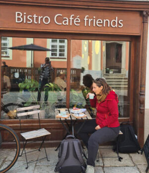Kaffeepause in Telč