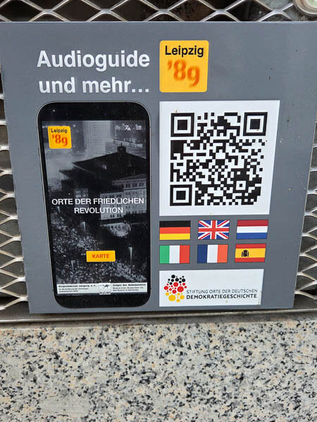 Audio Guide INfo stelen Leipzig