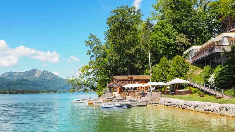 Strandzugang beim Landhaus zu Appesbach am Wolfgangsee