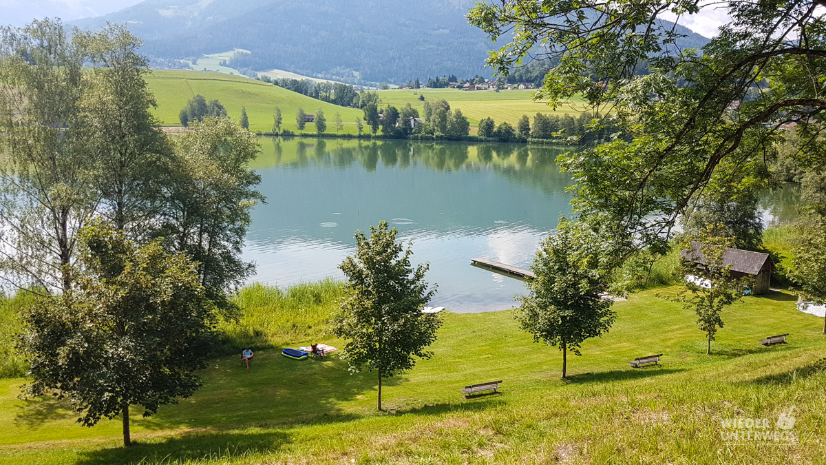 Putterersee Ausblick auf den campingplatz